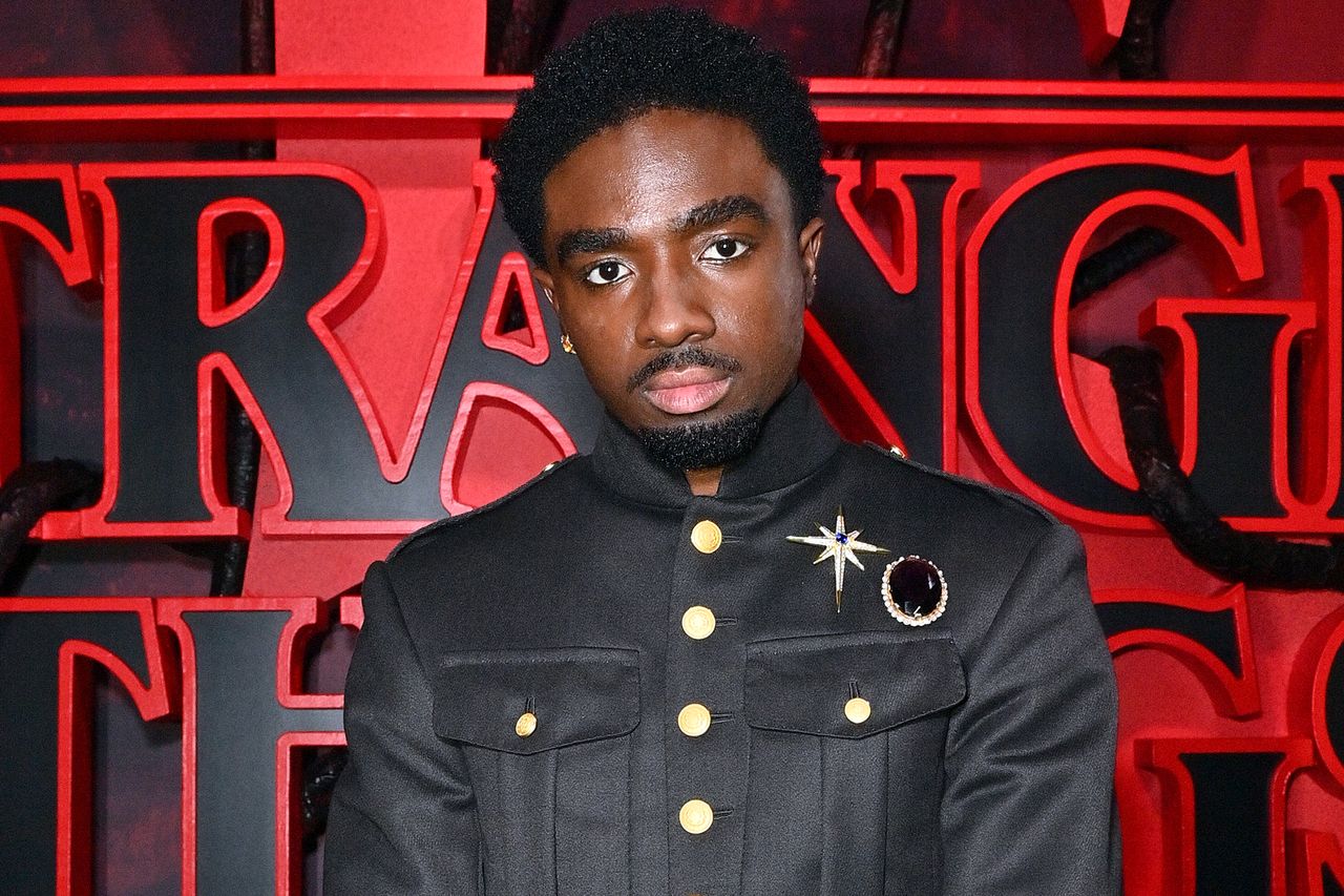 Caleb McLaughlin attends the 'Stranger Things' season 5 premiere in Los Angeles on Nov. 6, 2025 Jerod Harris/Getty