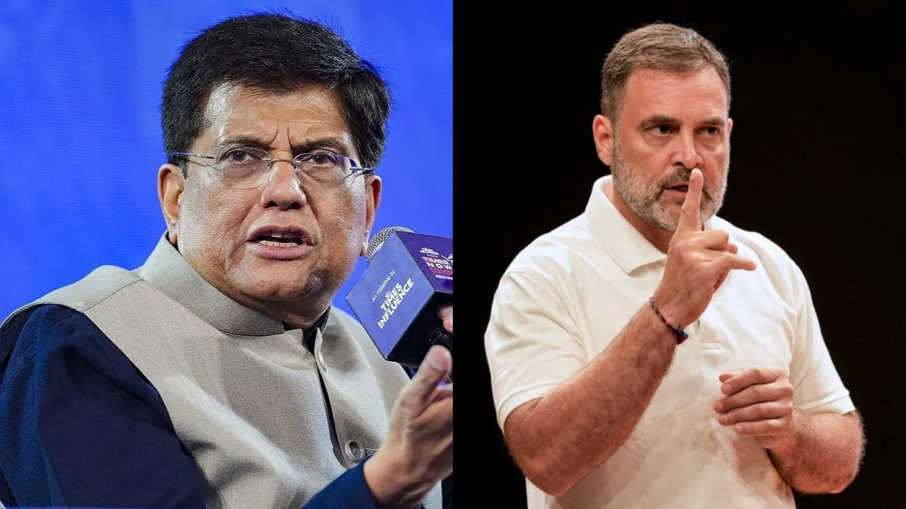 'No concern for India': Piyush Goyal calls Rahul Gandhi 'habitual liar ...