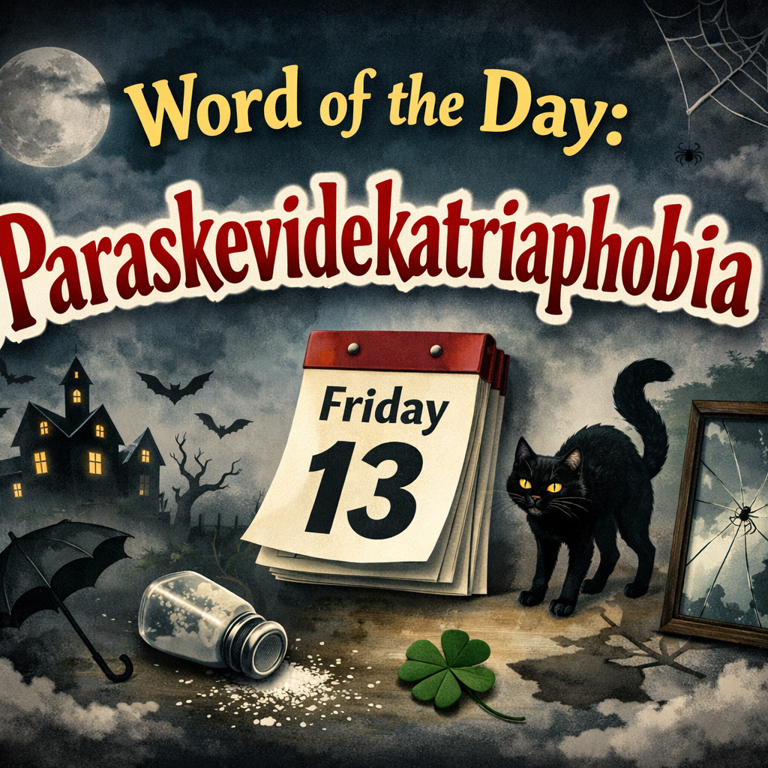 Word of the day: Paraskevidekatriaphobia