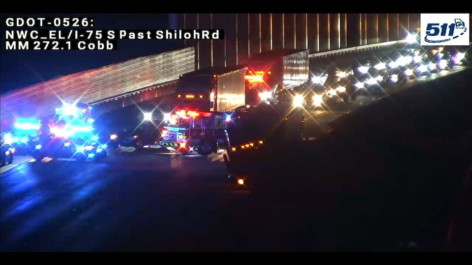 I-75 northbound reopens after being shut down in Cobb County