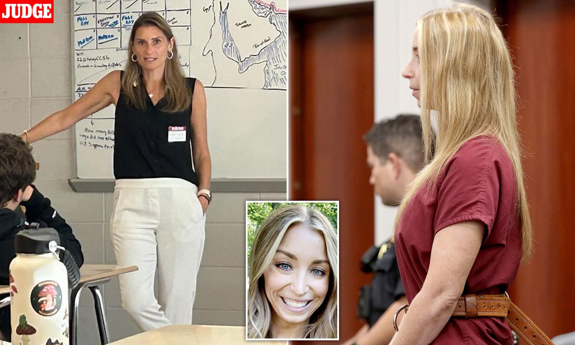 Married teacher gets 10 years in prison as it's revealed she was ...