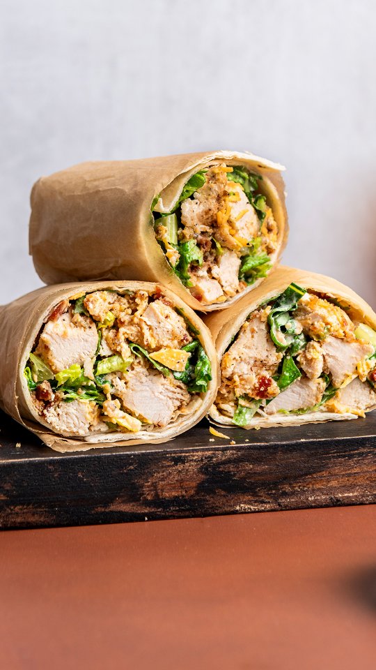 Cheddar chicken caesar wraps don’t knock it till you try it