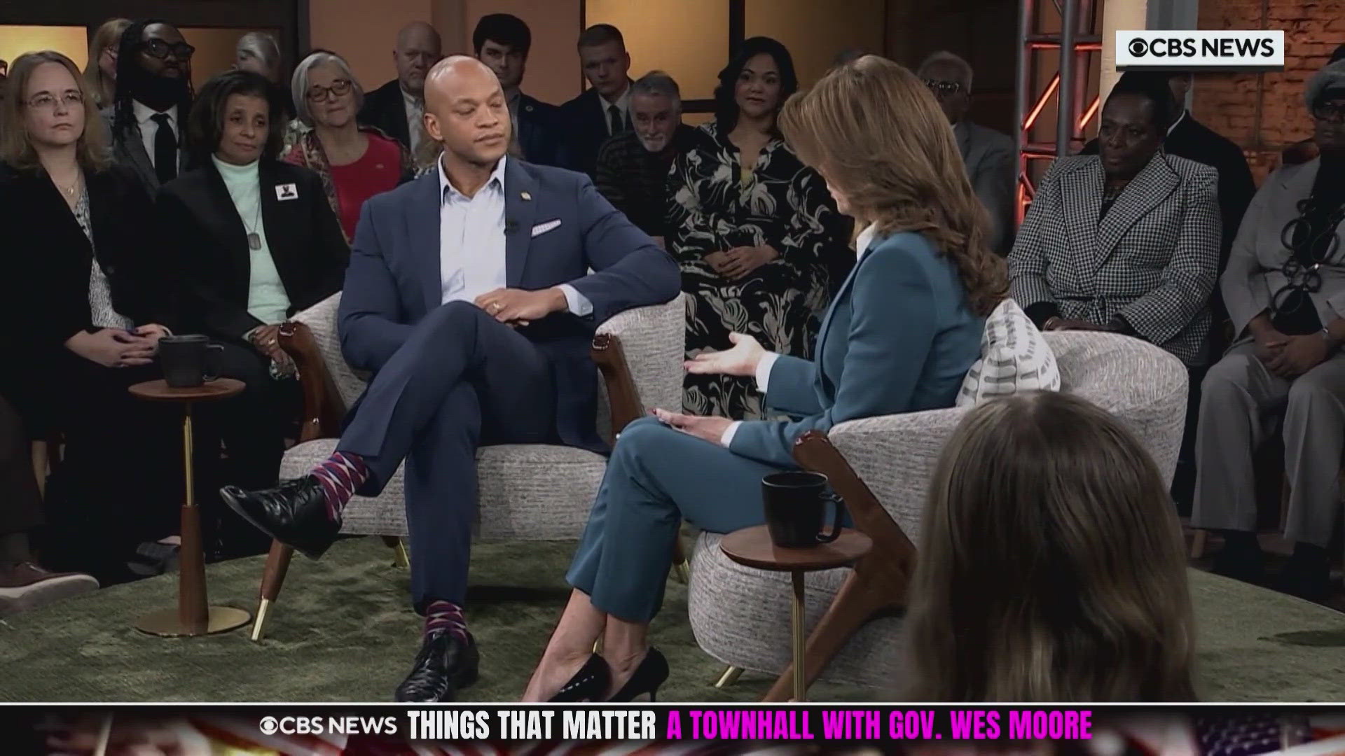 Maryland Governor Wes Moore joins Norah O'Donnell in CBS town hall meeting