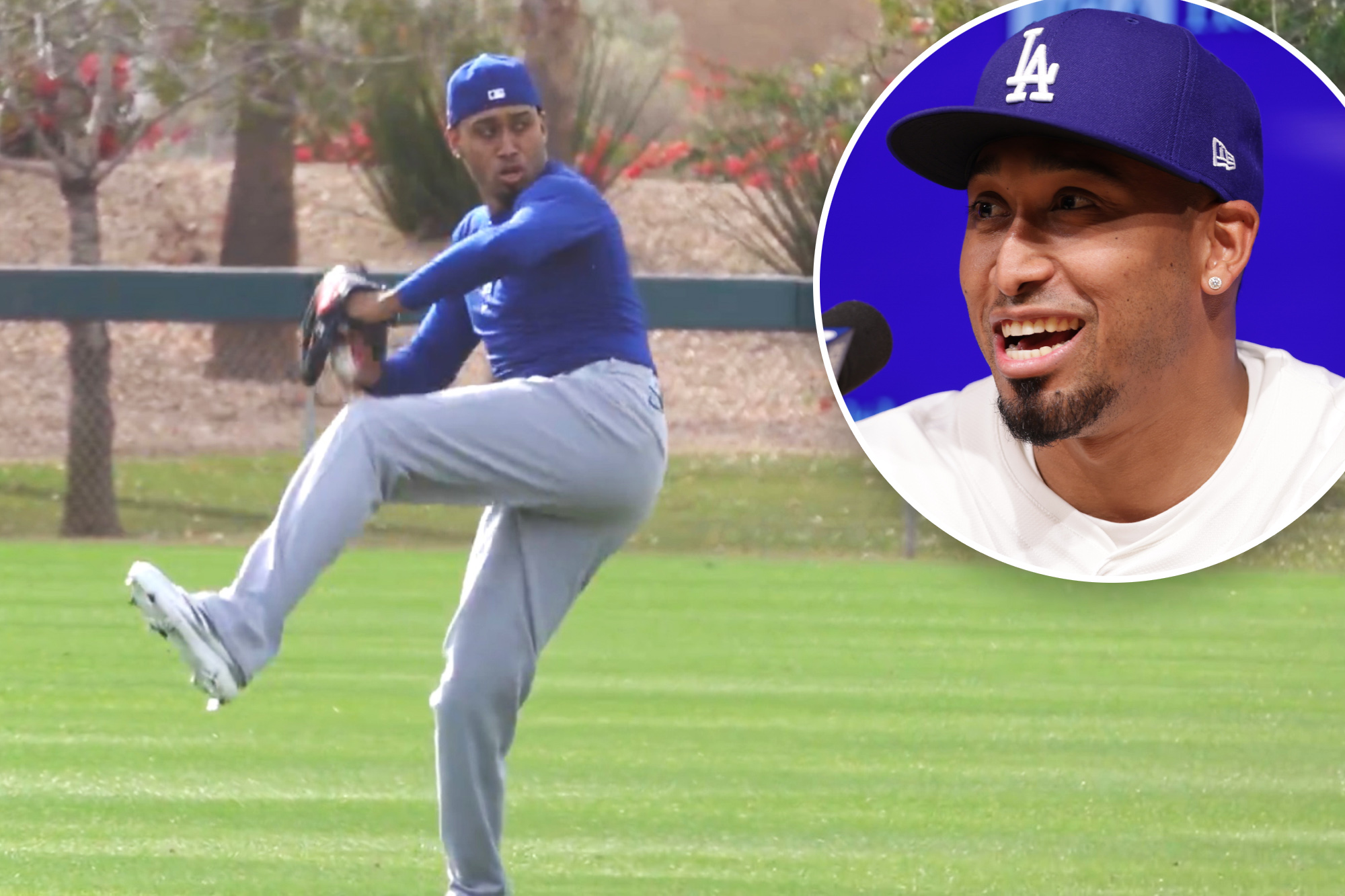 Edwin Diaz arrives at Dodgers spring training to solidify closer role ...