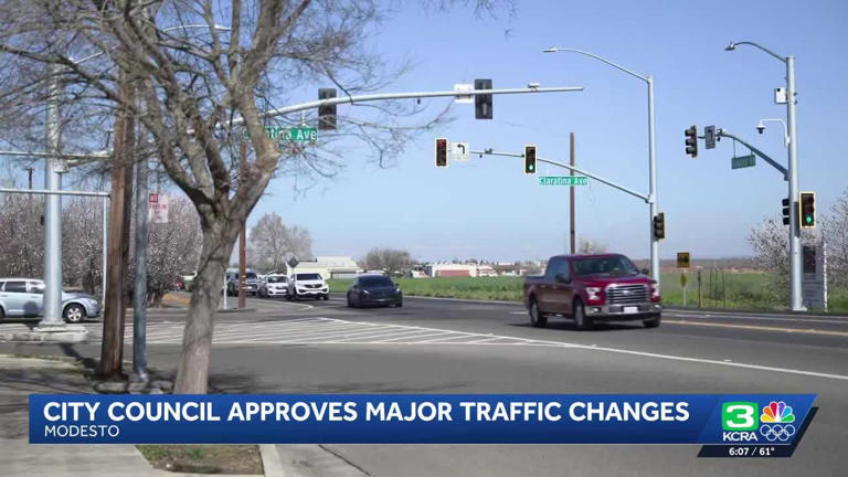 Modesto city council approves traffic plan changes to improve flow