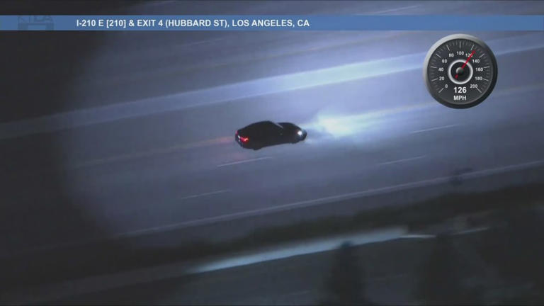 Possibly armed suspect in custody after dangerous high-speed chase in LA
