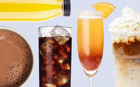 The sugar and saturated fat in drinks such as juices and ready-to-drink coffees can raise your cholesterol