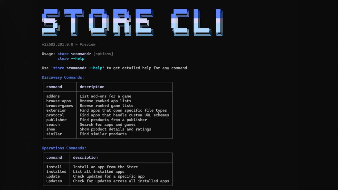 A new command-line version of the Microsoft Store lets you install and ...