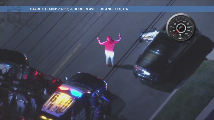 Possibly armed suspect in custody after dangerous high-speed chase in LA