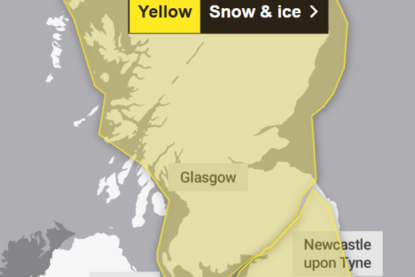 Motorists face tricky commute as snow and ice warning hits Glasgow