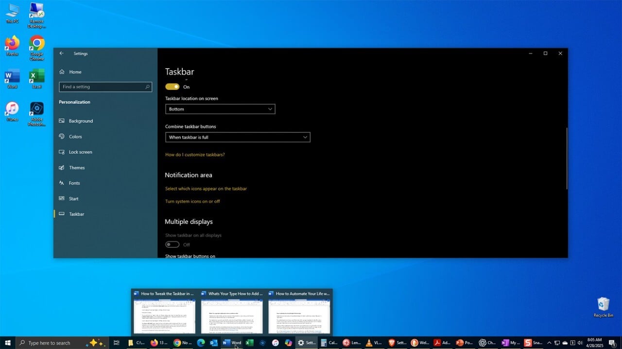 Microsoft heard your complaints, may let you move the taskbar again