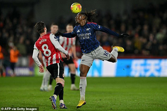 Eze managed just 17 touches during his first-half outing before he was substituted at the break