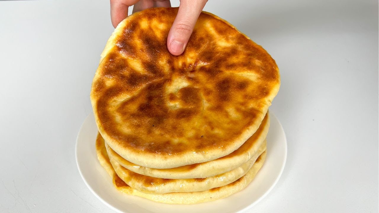 Cheese bread khachapuri in 10 minutes no yeast no oven needed