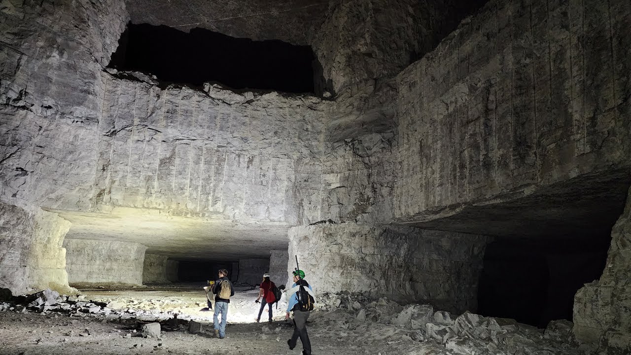 They explored a massive underground structure and then saw it