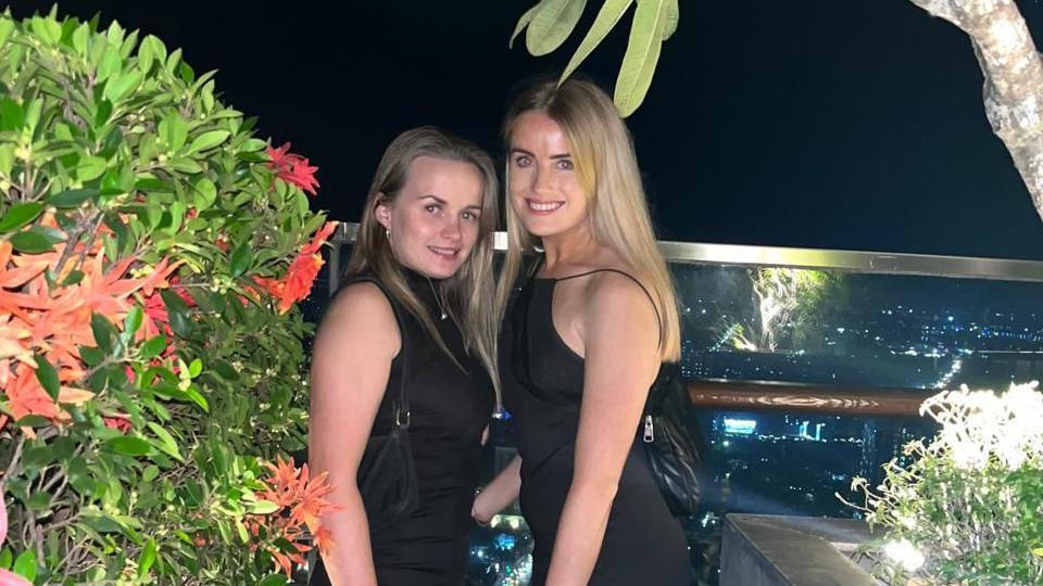 Bethany (left) met her friend Simone in Laos to explore the south-east Asian country