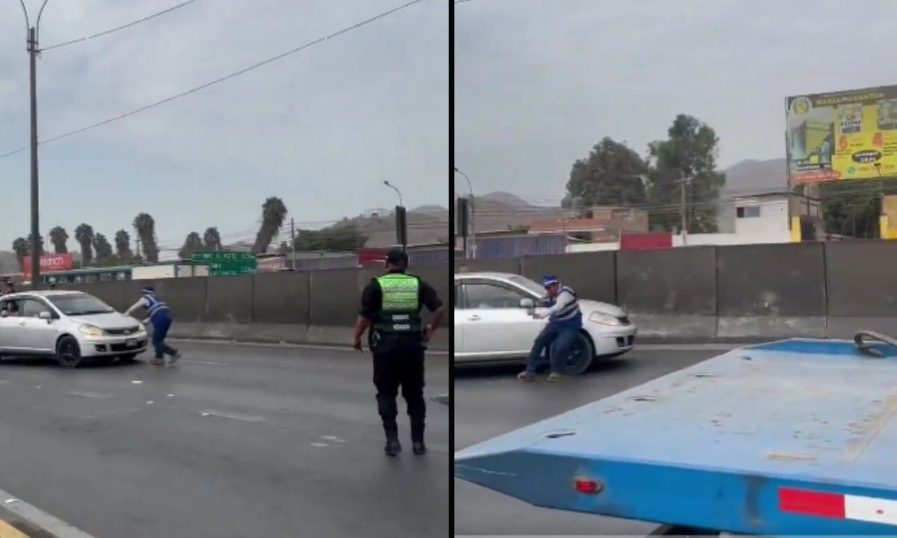 Conductor atropelló a agente carretero y se dio la fuga, el trabajador ...