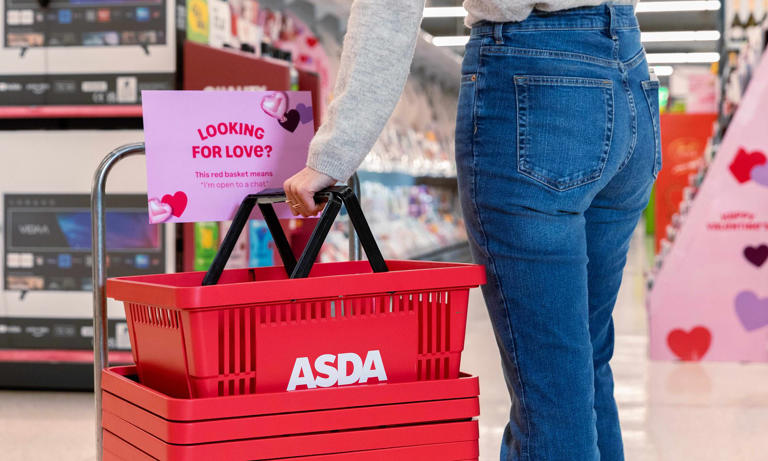 Love is in the frozen aisle! Asda launches red baskets to help single ...