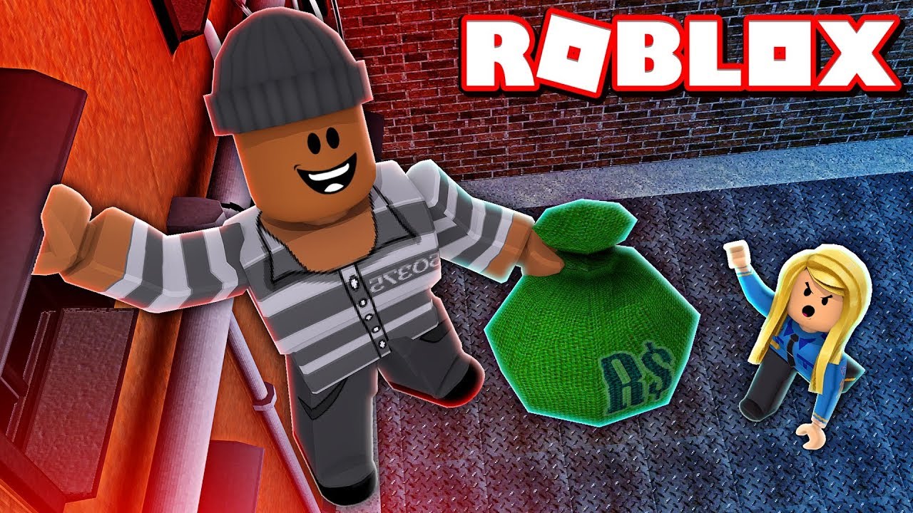 Watch me escape the law on my first day as a Roblox thief