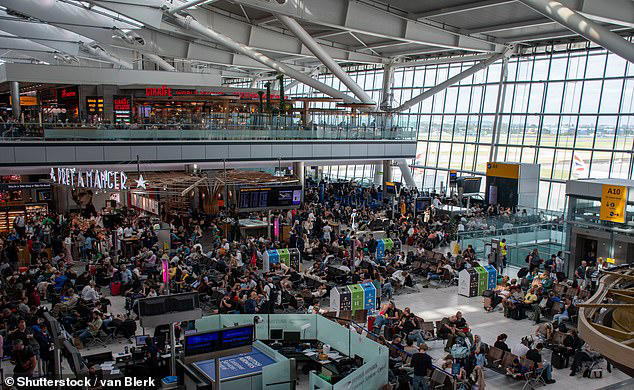 Heathrow's chief executive has declared British passengers and Europeans are 'crashing into each other' as they navigate the airport, rather than it being too busy