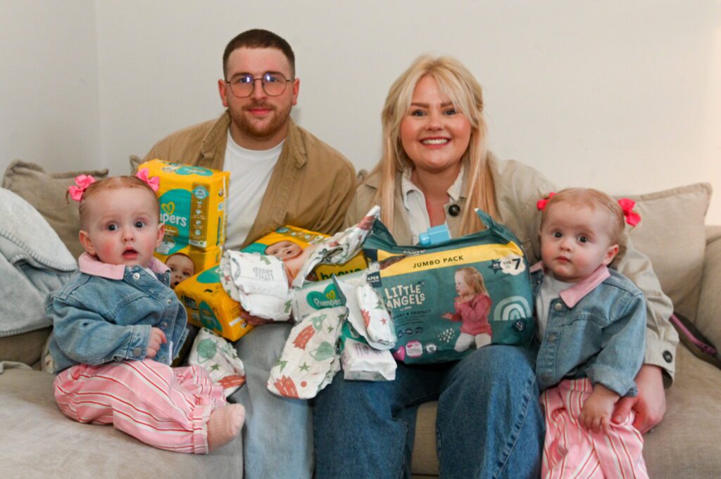 Couple told they’d never have kids have two sets of twins born exactly ...