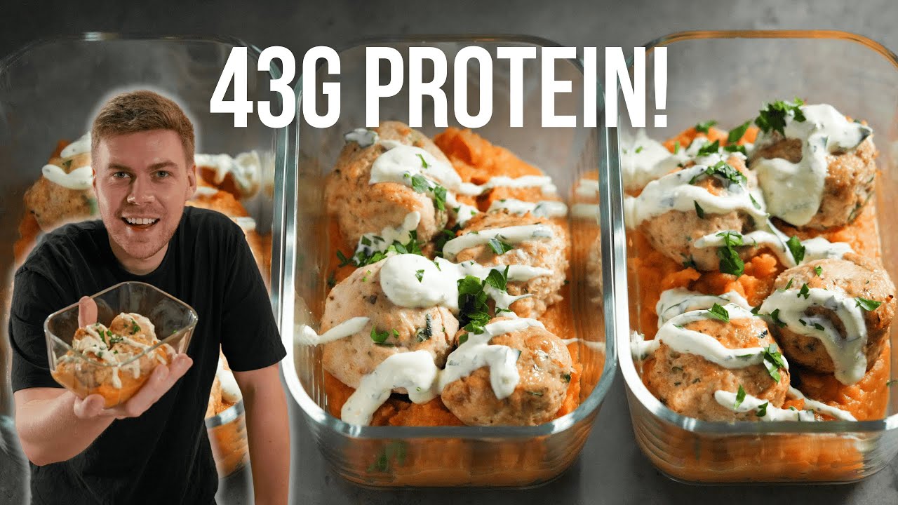 I can’t stop making these high protein chicken meatballs