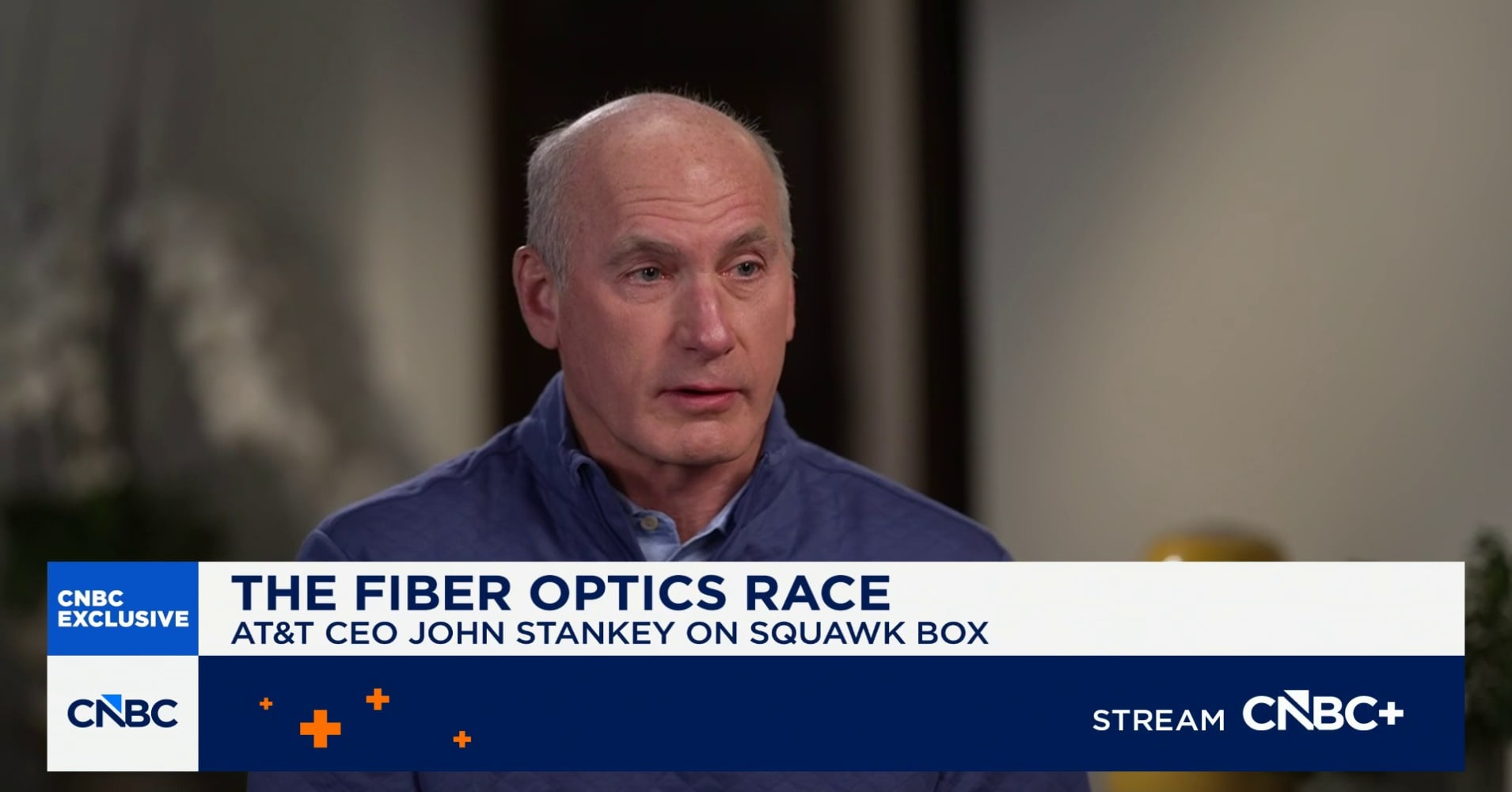 AT&T CEO John Stankey on the Pebble Beach Pro-Am, fiber optics race and ...