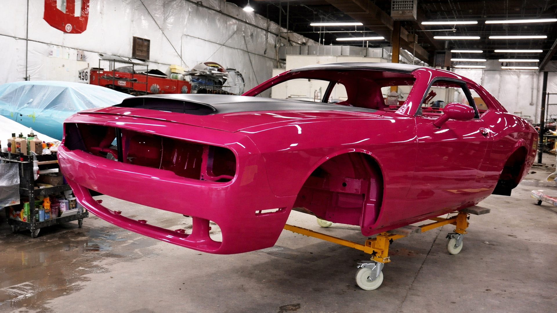 Rebuilding a stolen car from bare shell