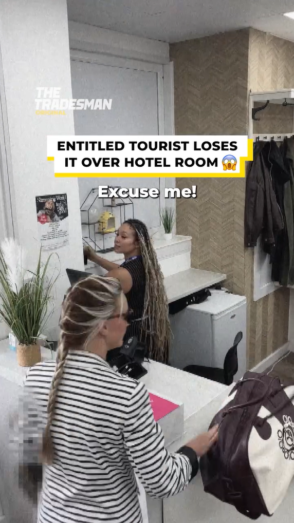 Karen's meltdown over cheap hotel room