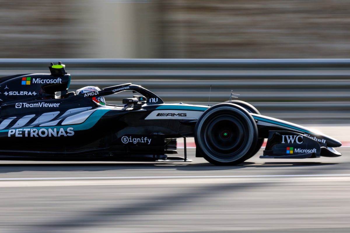 F1 testing live: Antonelli leads Mercedes one-two in Bahrain