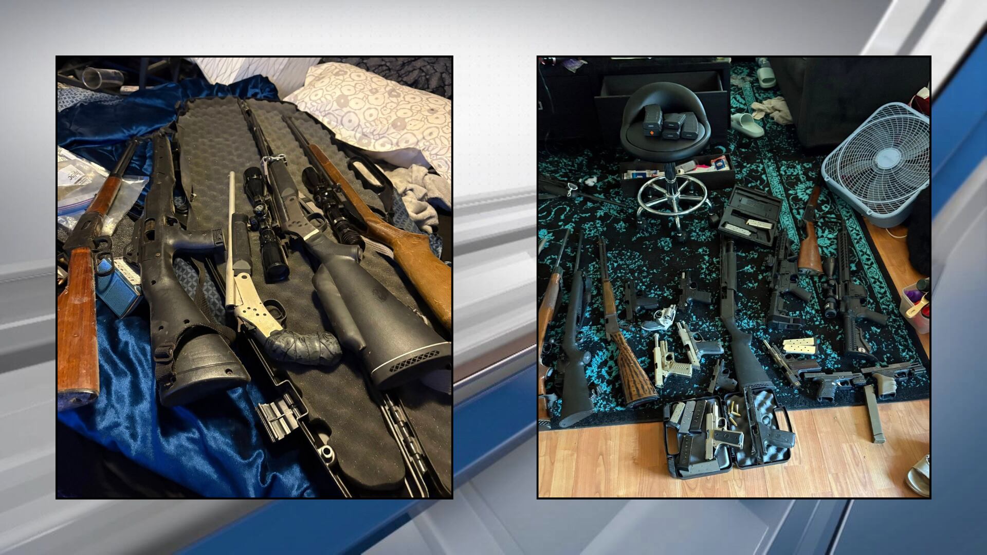 Crockett drug bust yields almost 2 pounds of meth, 31 guns, 2 arrests