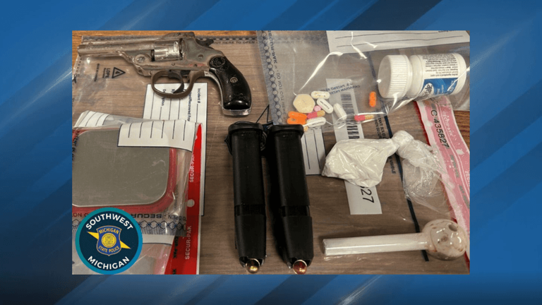 Two arrested after a gun, multiple drugs seized in South Haven