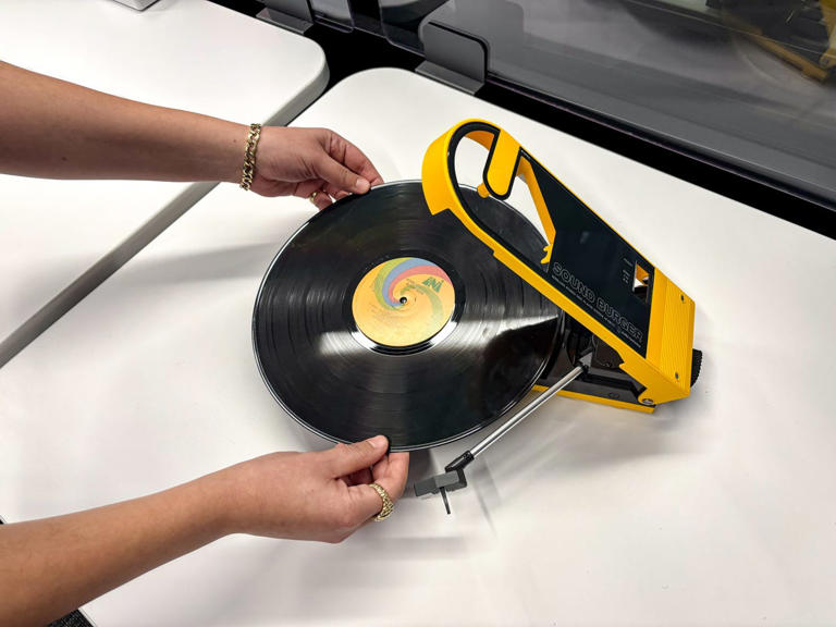 Bring that warm vinyl sound everywhere with the Audio-Technica Sound ...