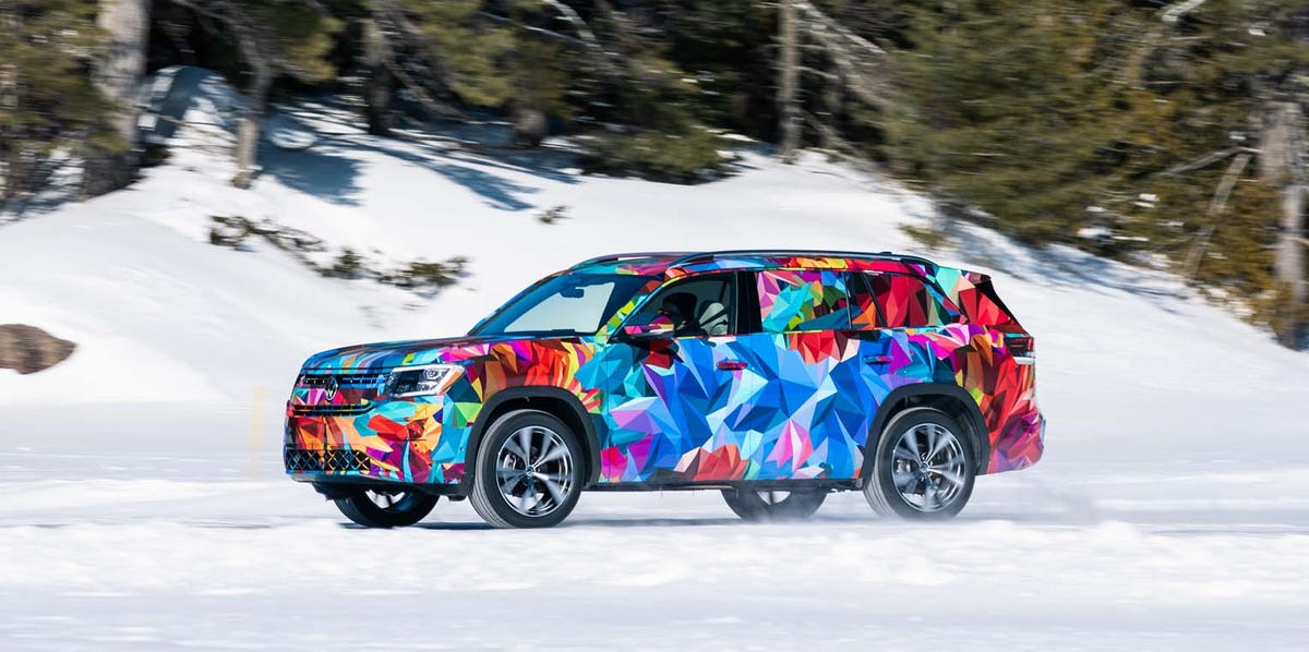 View exterior photos of the 2027 Volkswagen Atlas prototype