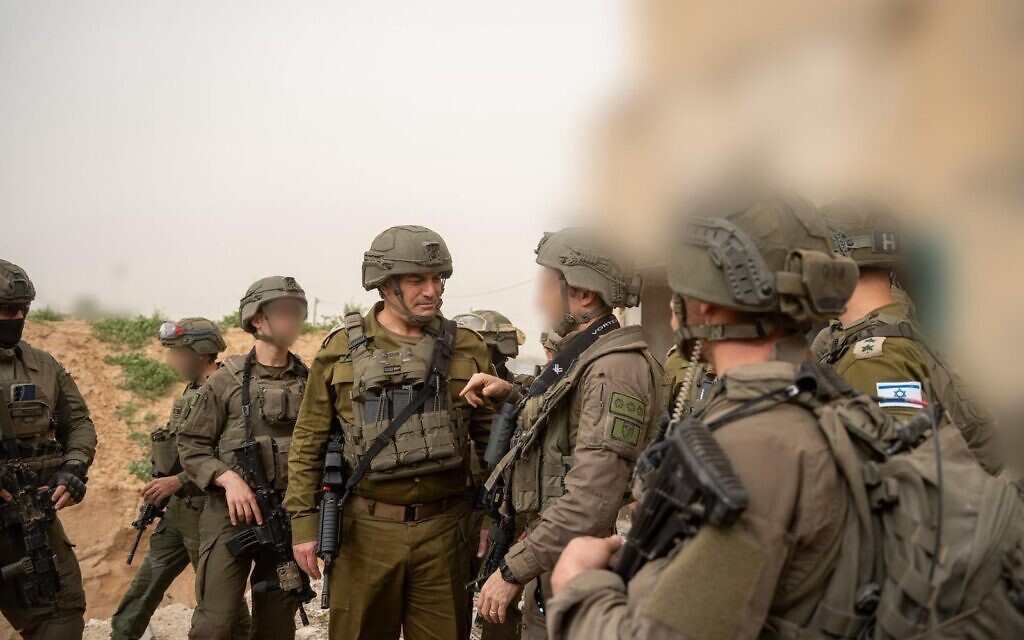 IDF chief visits Gaza, tells troops army won’t give up on ...
