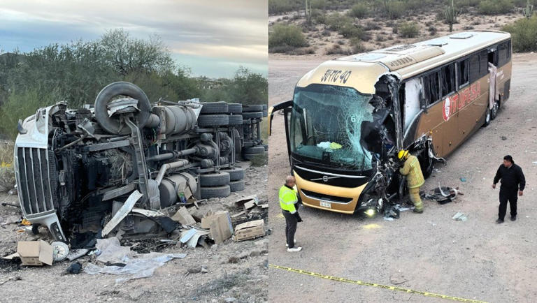 Choque entre autobús y tractocamión deja cuatro muertos y 25 heridos en ...