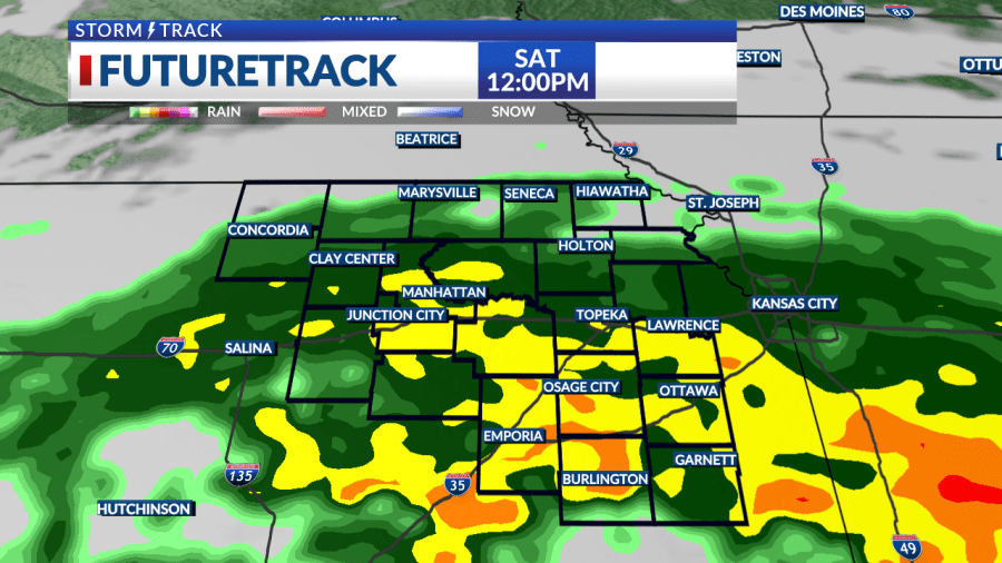 Mostly sunny and pleasant this afternoon, rain arrives tonight