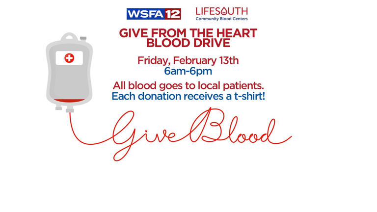 WSFA’s Give from the Heart blood drive underway at multiple LifeSouth ...