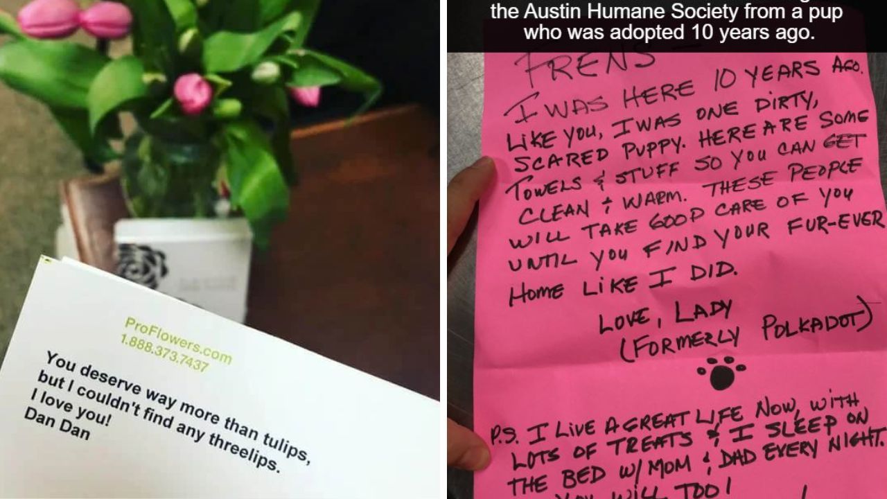 Unexpected notes that touched people’s hearts