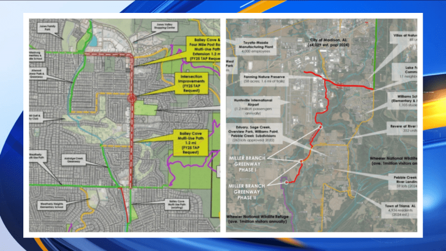 Huntsville extends greenway network with two major expansions
