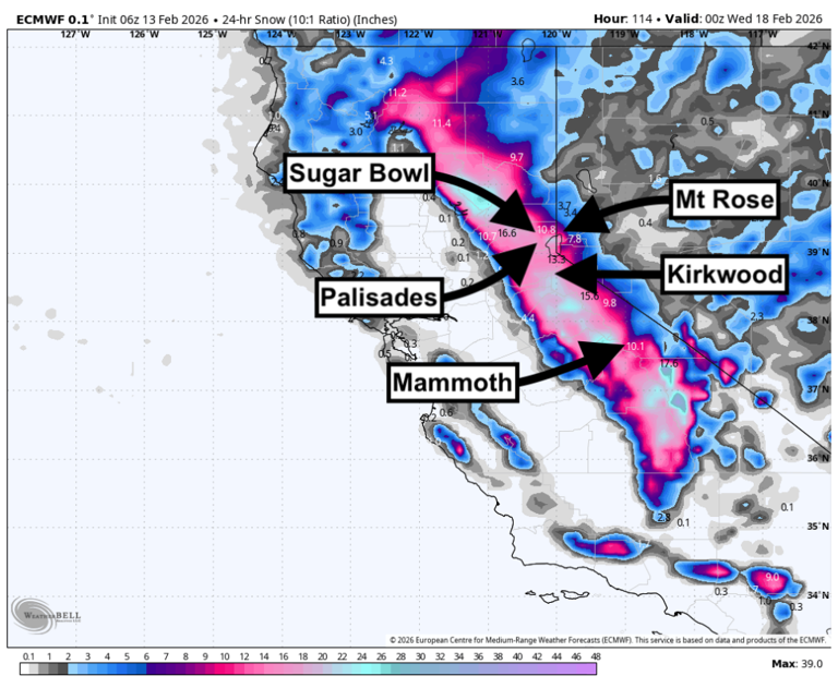 A major winter storm is coming to California. What ski resorts could ...