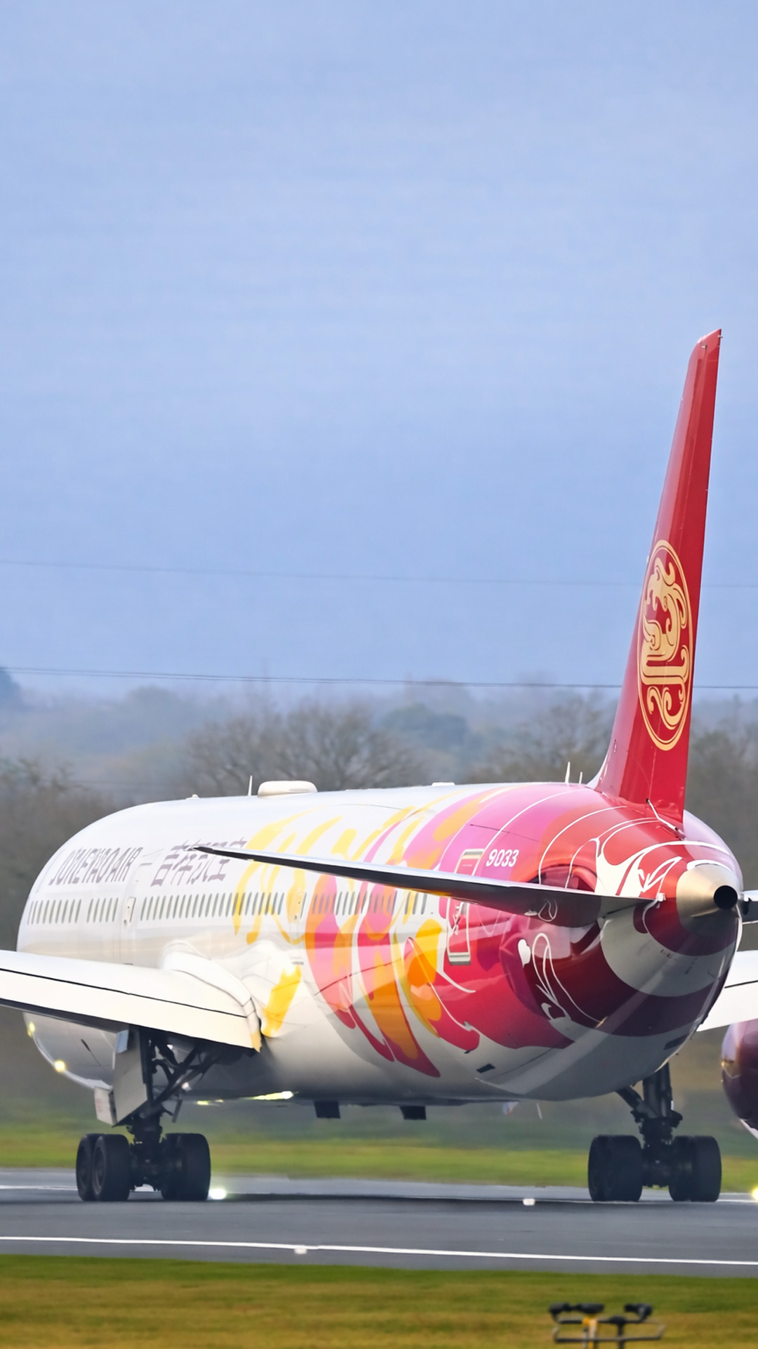 Rare Chinese 787 departs at high speed