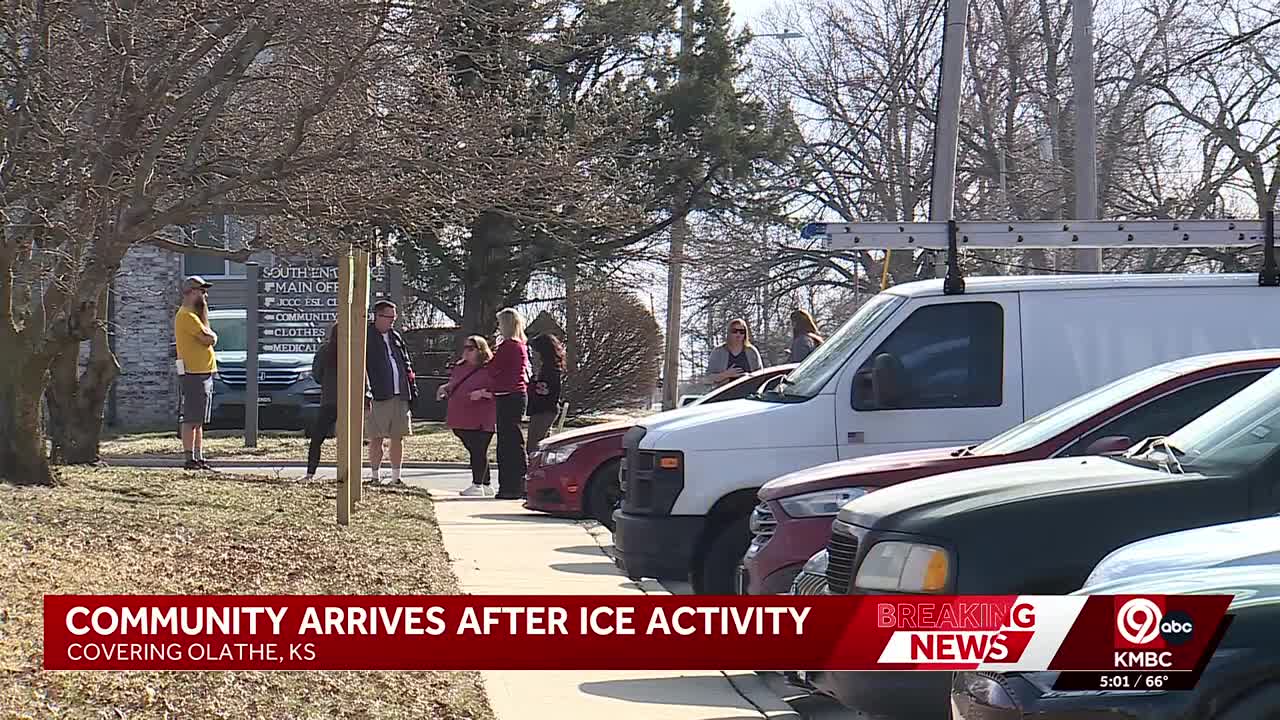 Olathe neighbors gather outside community center after reported ICE activity<br><br>