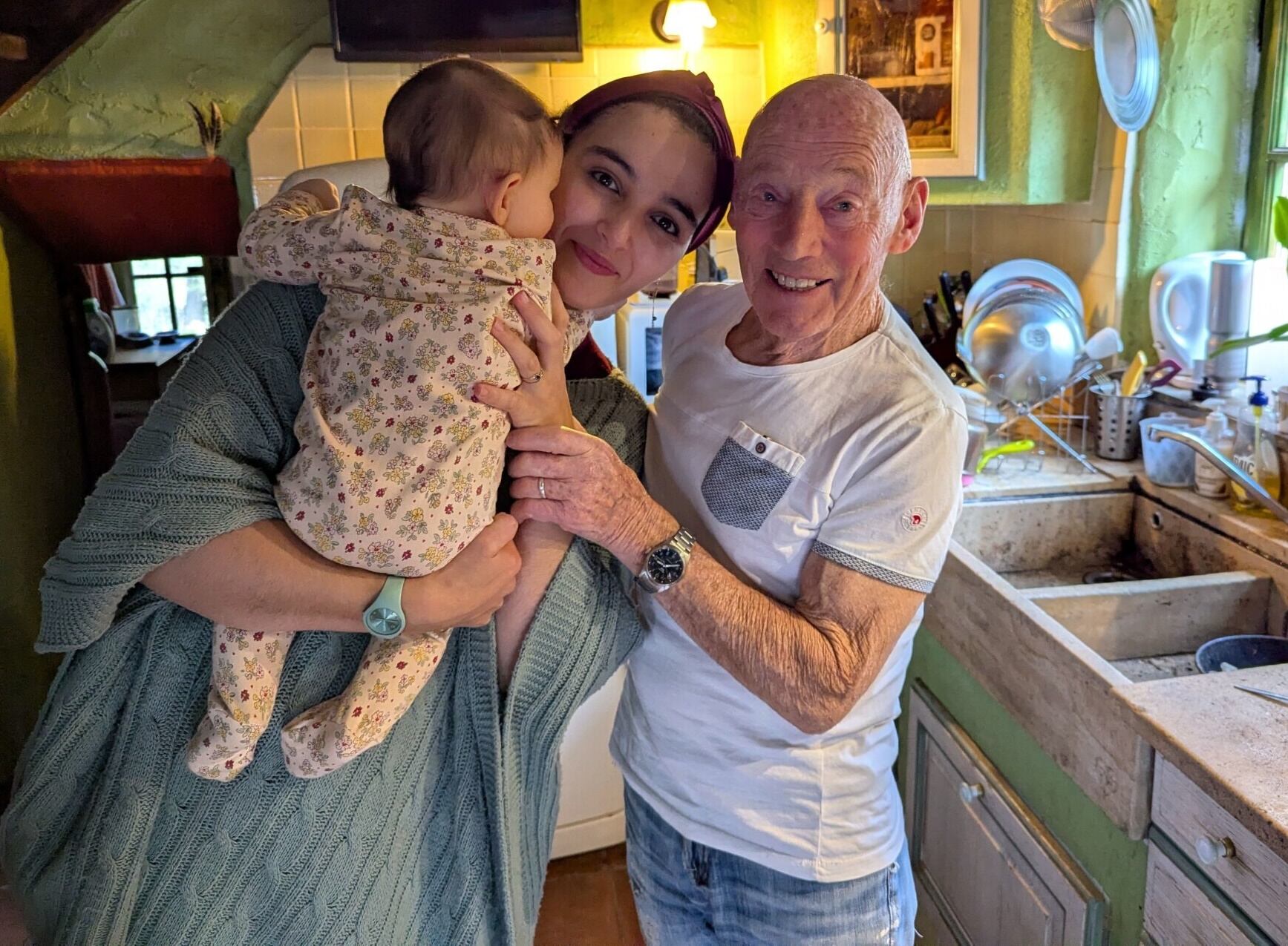 Frenchman, 91, welcomes six-month-old daughter