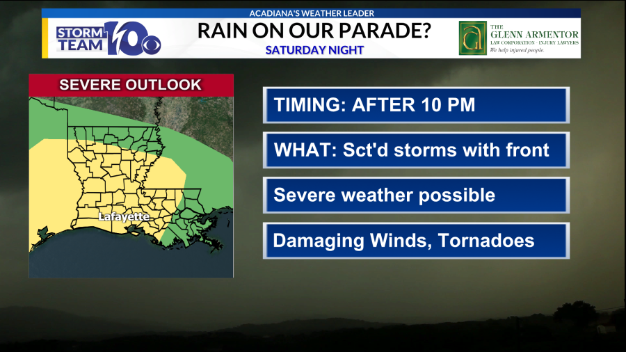 Fog concerns tonight, severe storms possible Saturday night