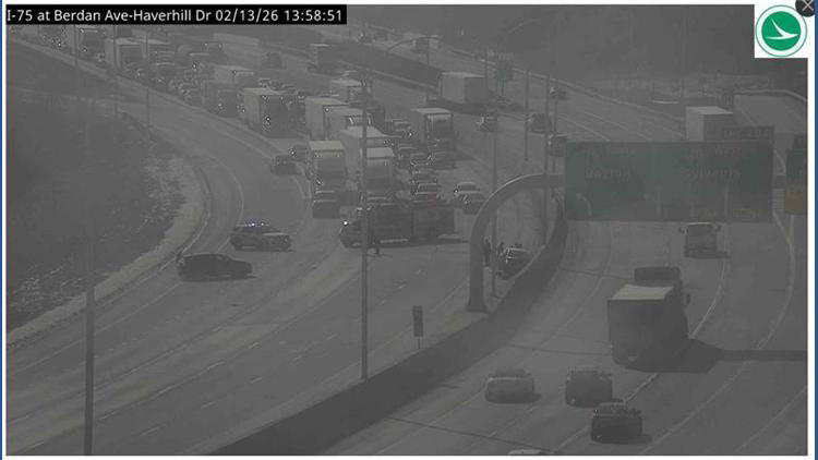 I-75 North reopens beyond Jeep Parkway after crash