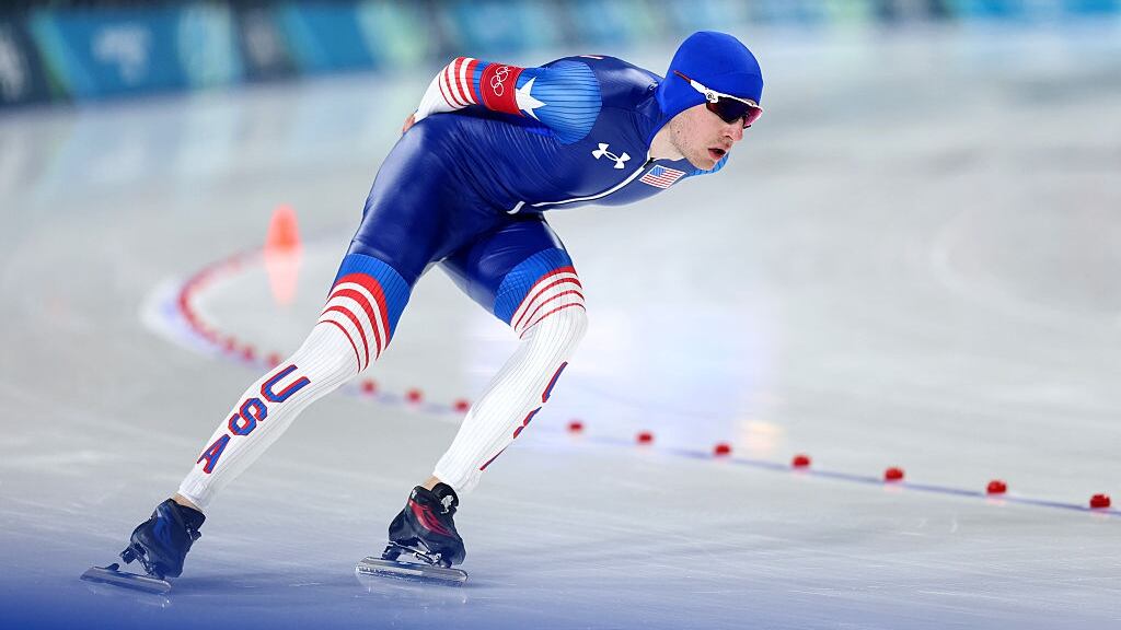 Olympic 'punishment': Speed skater does his fantasy football penance ...