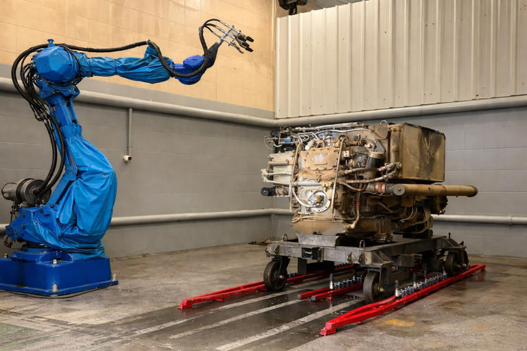 IDF's new mechanical AI robot takes two hours to clean tanks, which ...