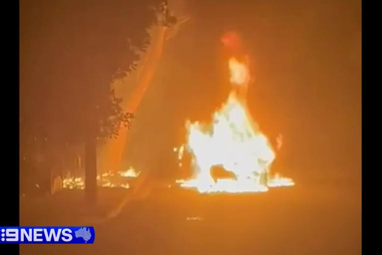 A car set alight in South Turramurra that police believe may be linked to the kidnapping.