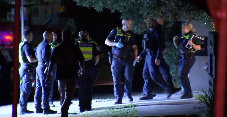 Four-hour Melbourne siege ends as man bitten by police dog