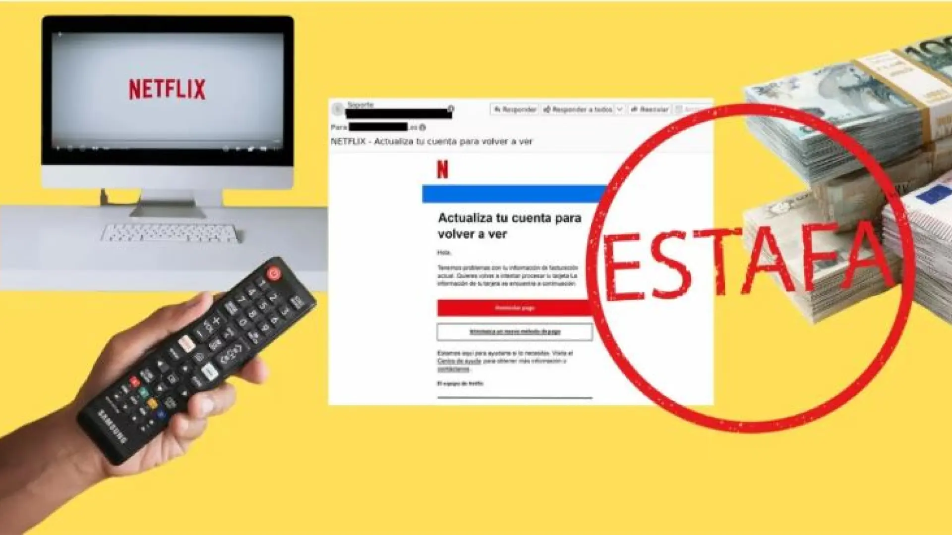 Cuidado con esta estafa: Netflix no solicita que ingreses un nuevo ...